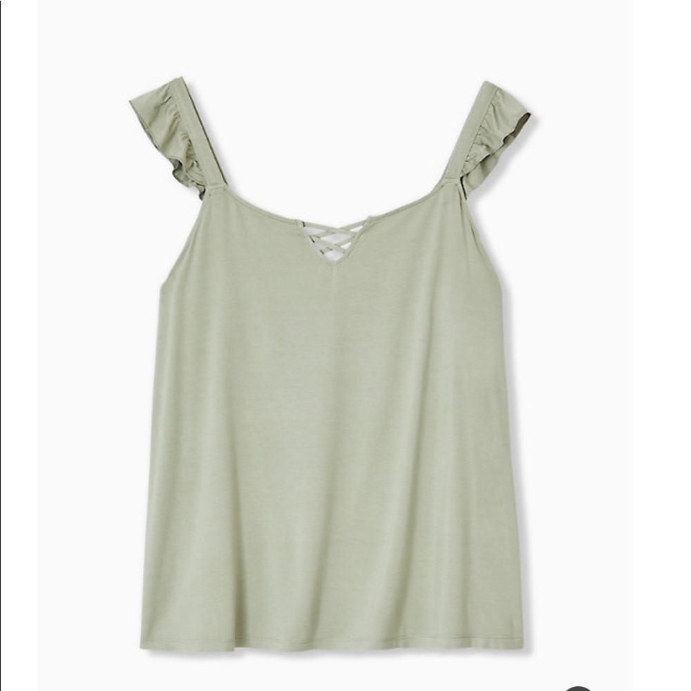 🍎💙🆕 Torrid jade green top